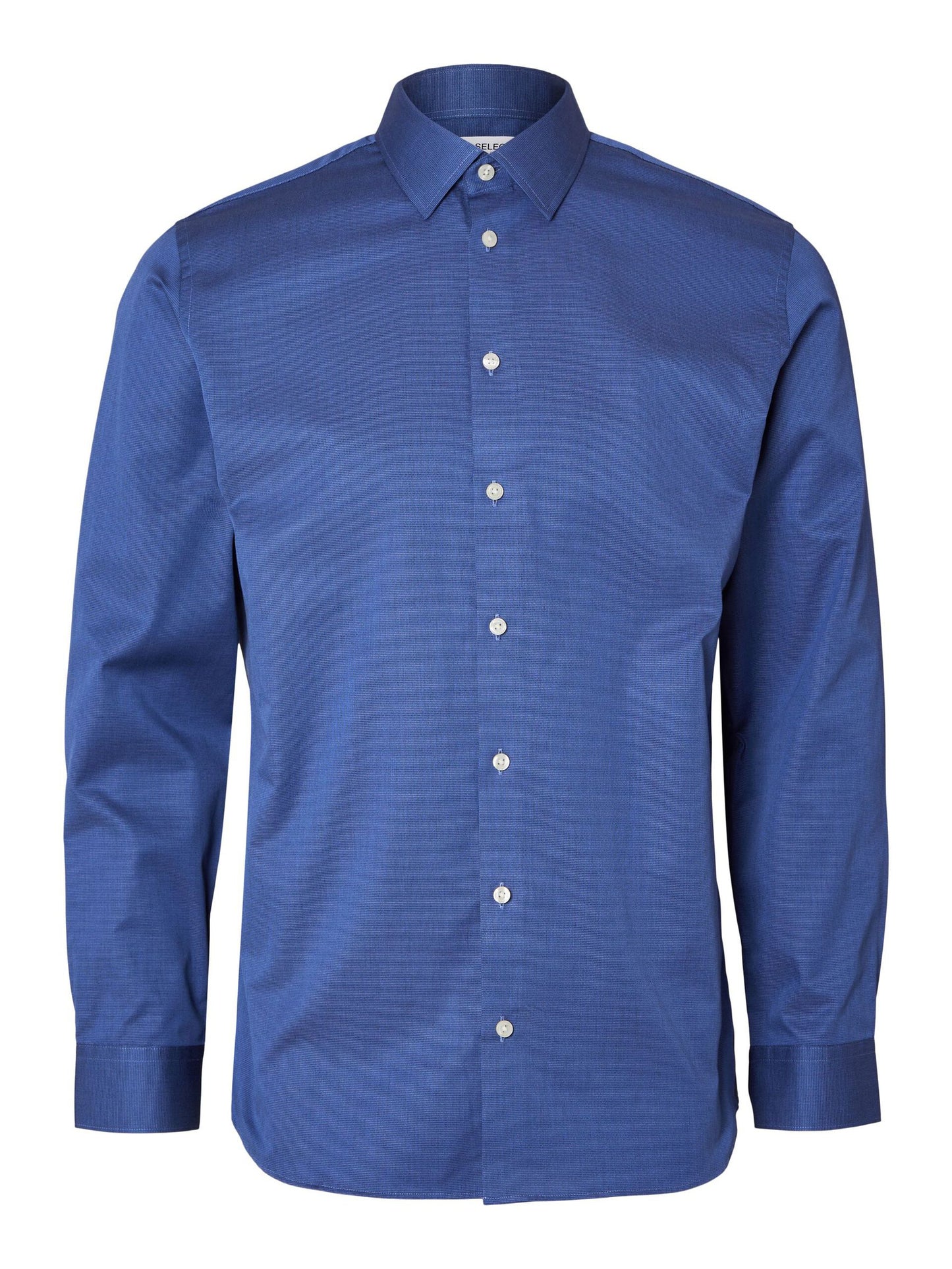 SELECTED Dark Blue Classic Cotton Shirt
