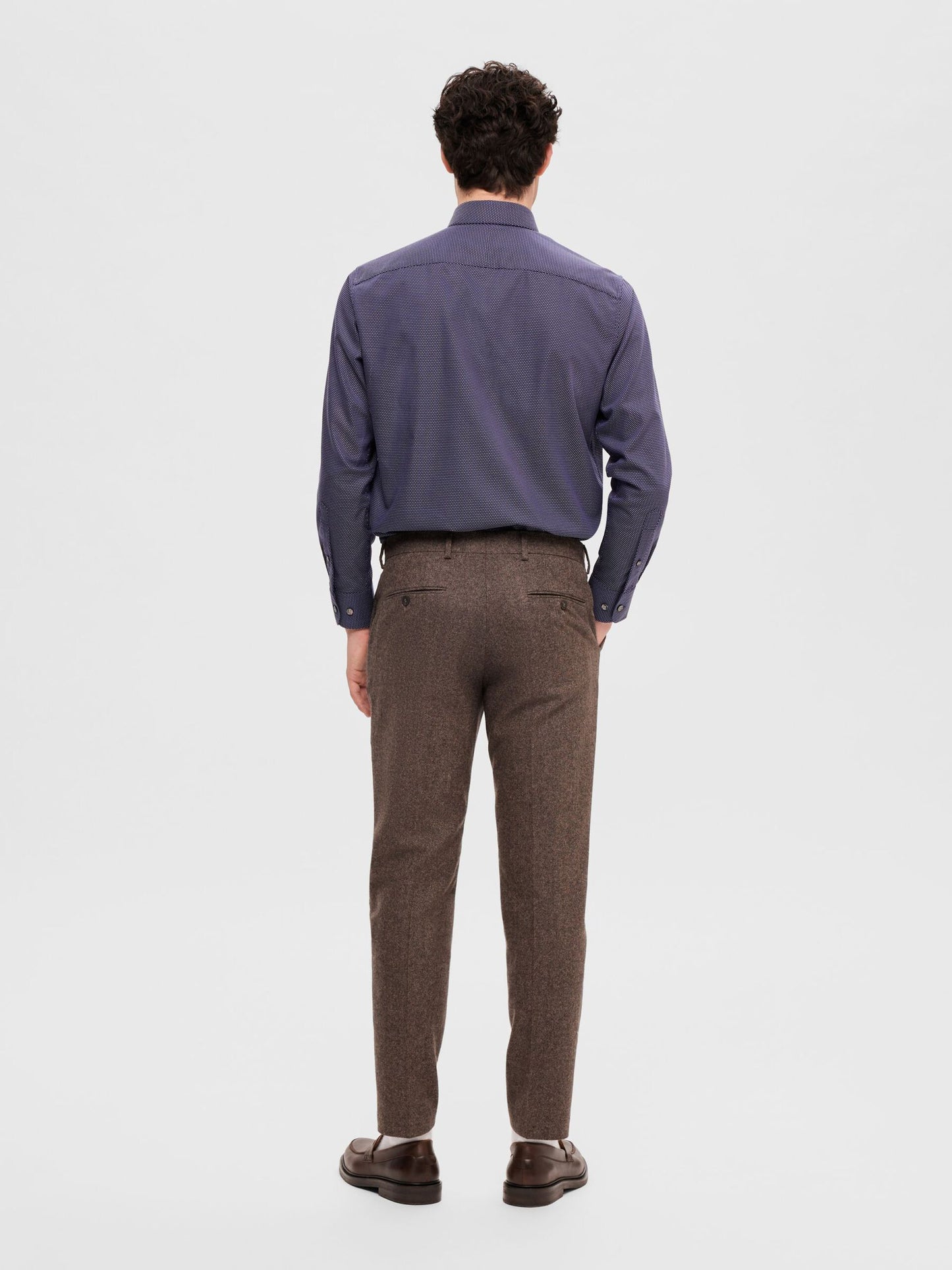 SELECTED Navy Cotton Twill Shirt