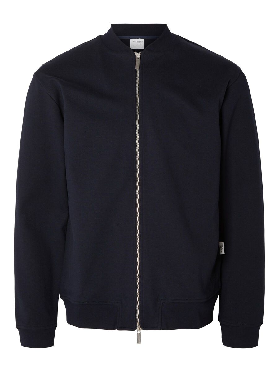 SELECTED Navy Bomber Jacket