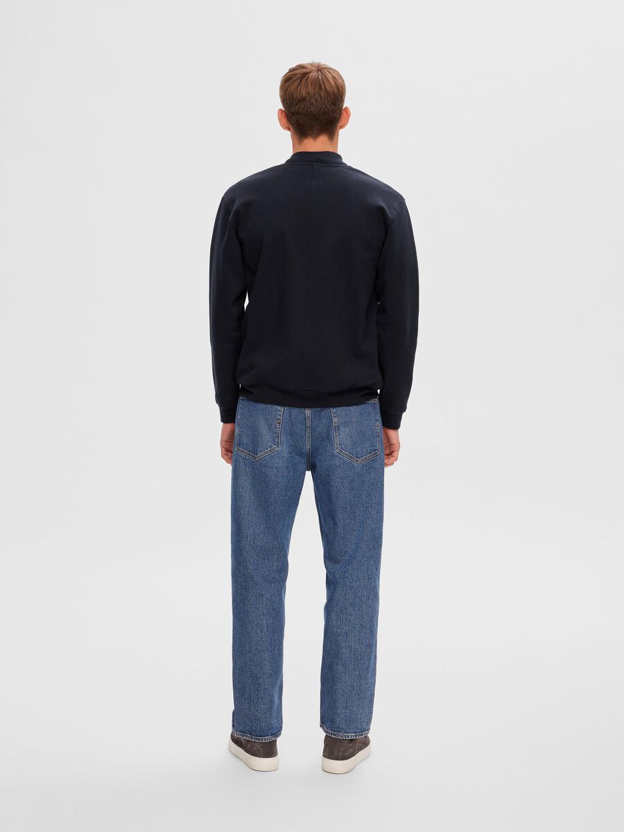 SELECTED Navy Bomber Jacket