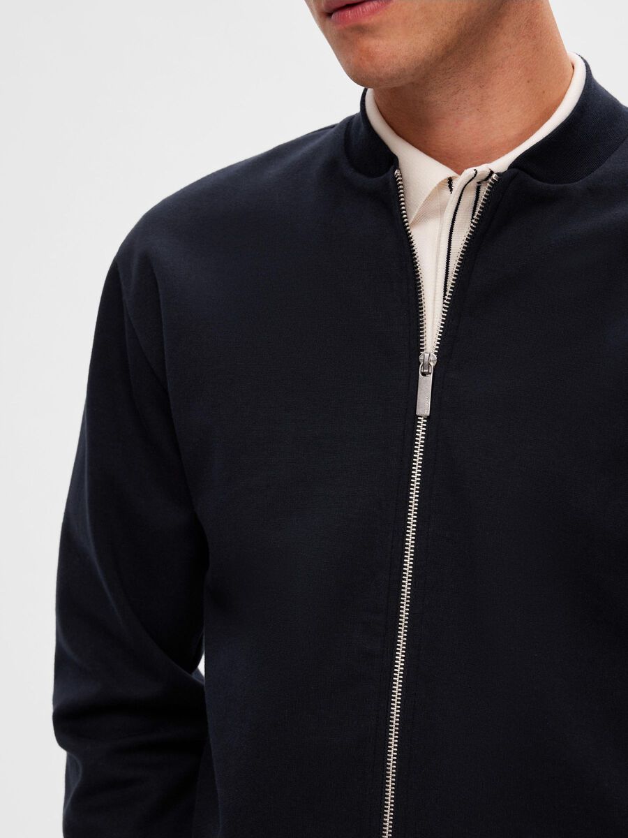 SELECTED Navy Bomber Jacket