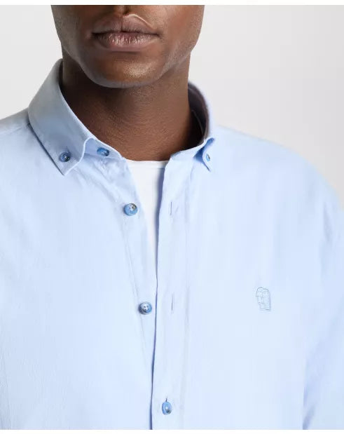 Remus Uomo Light Blue Long Sleeved Casual Shirt