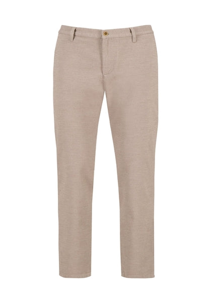 Alberto LOU Beige Textured Chinos