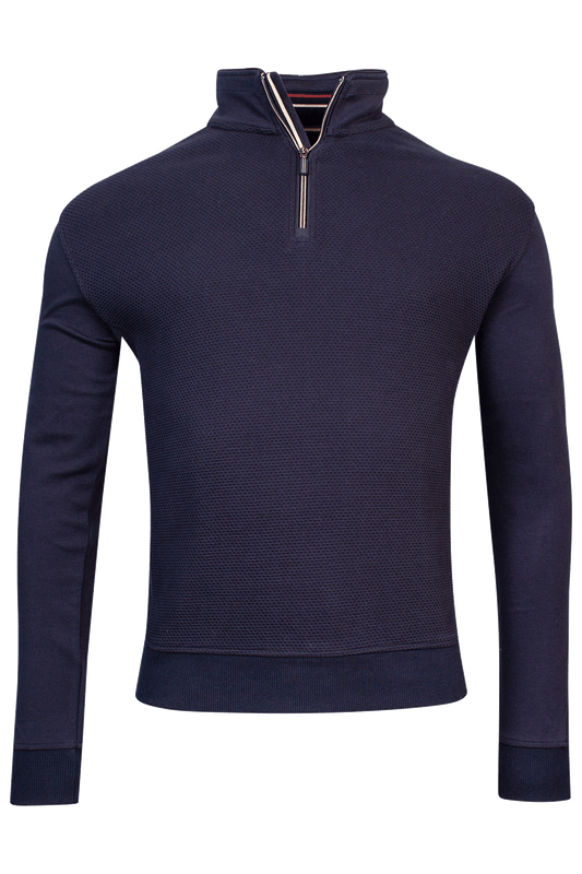 Baileys Dark Navy Half Zip Jumper