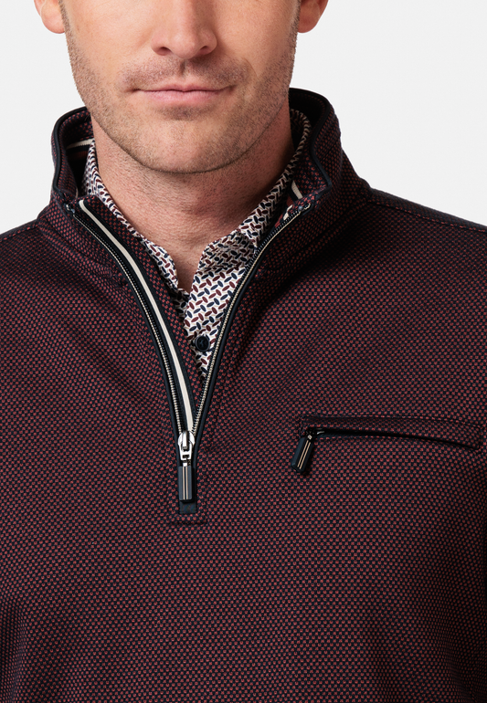 Baileys Wine Half Zip Jumper