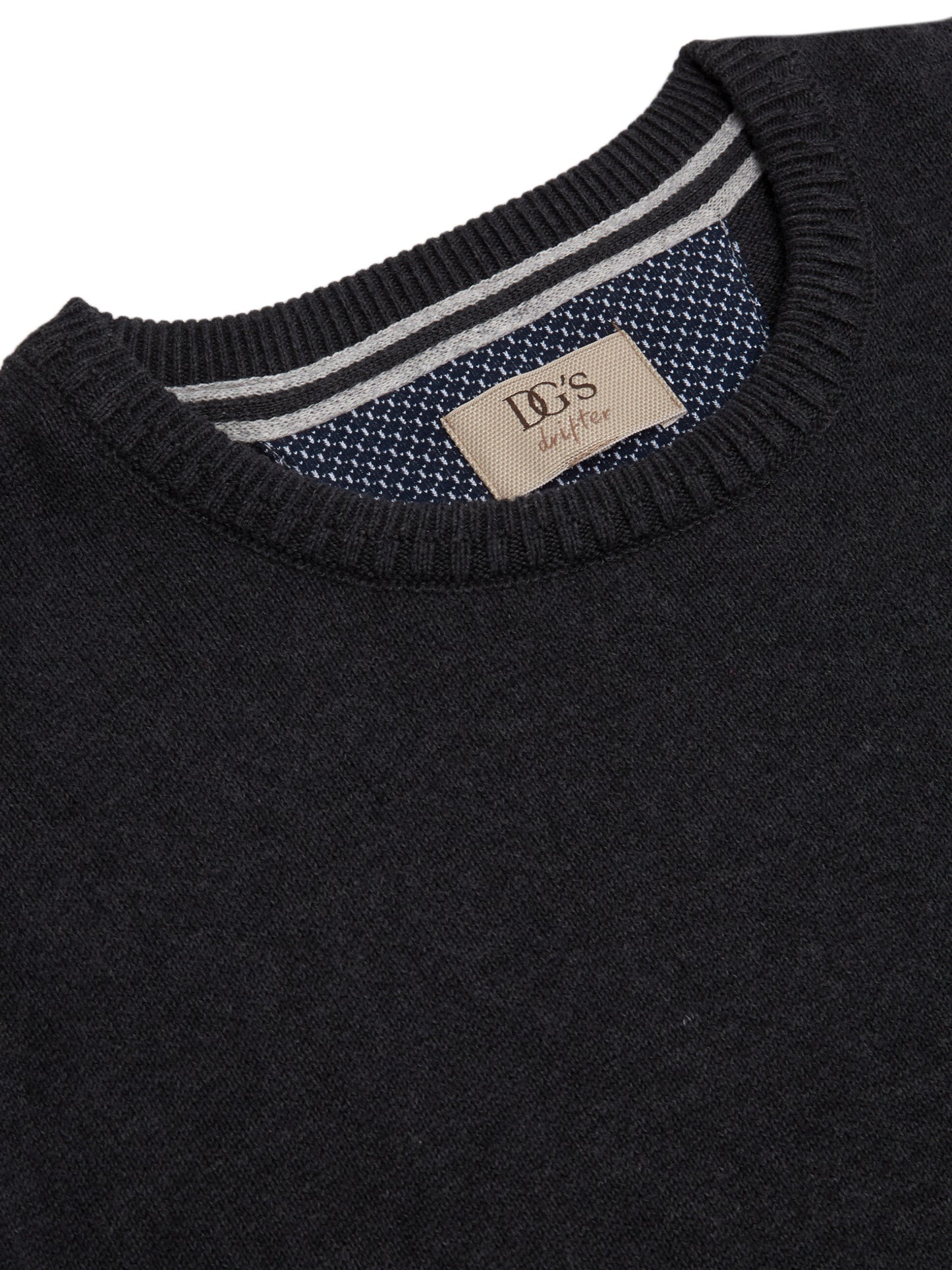 DG Dark Grey Long Sleeve Crew Neck Sweater