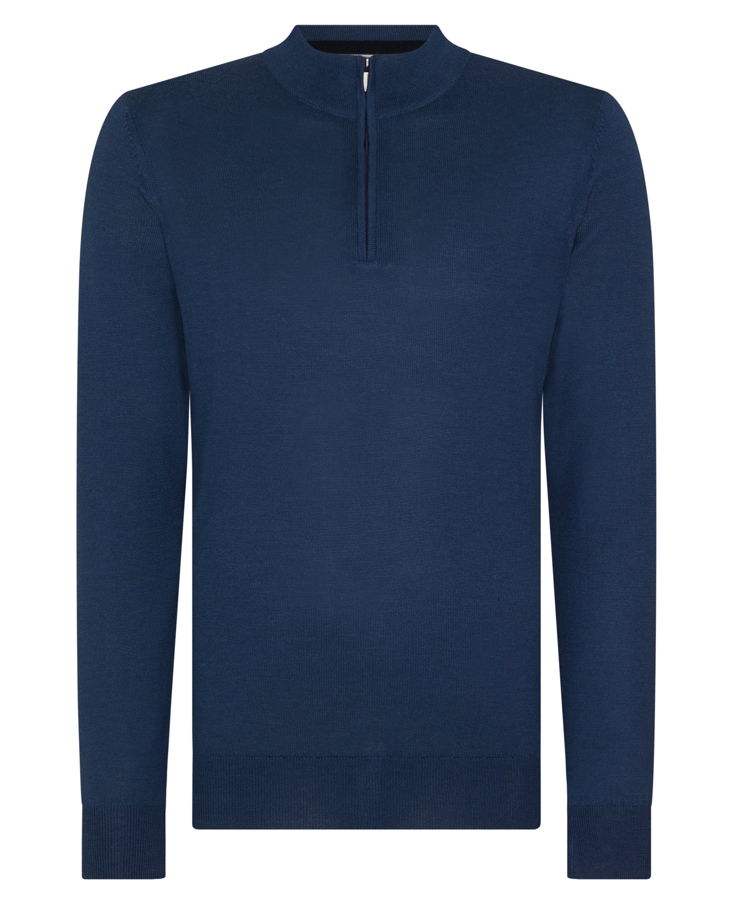 Remus Uomo Blue Half Zip Jumper