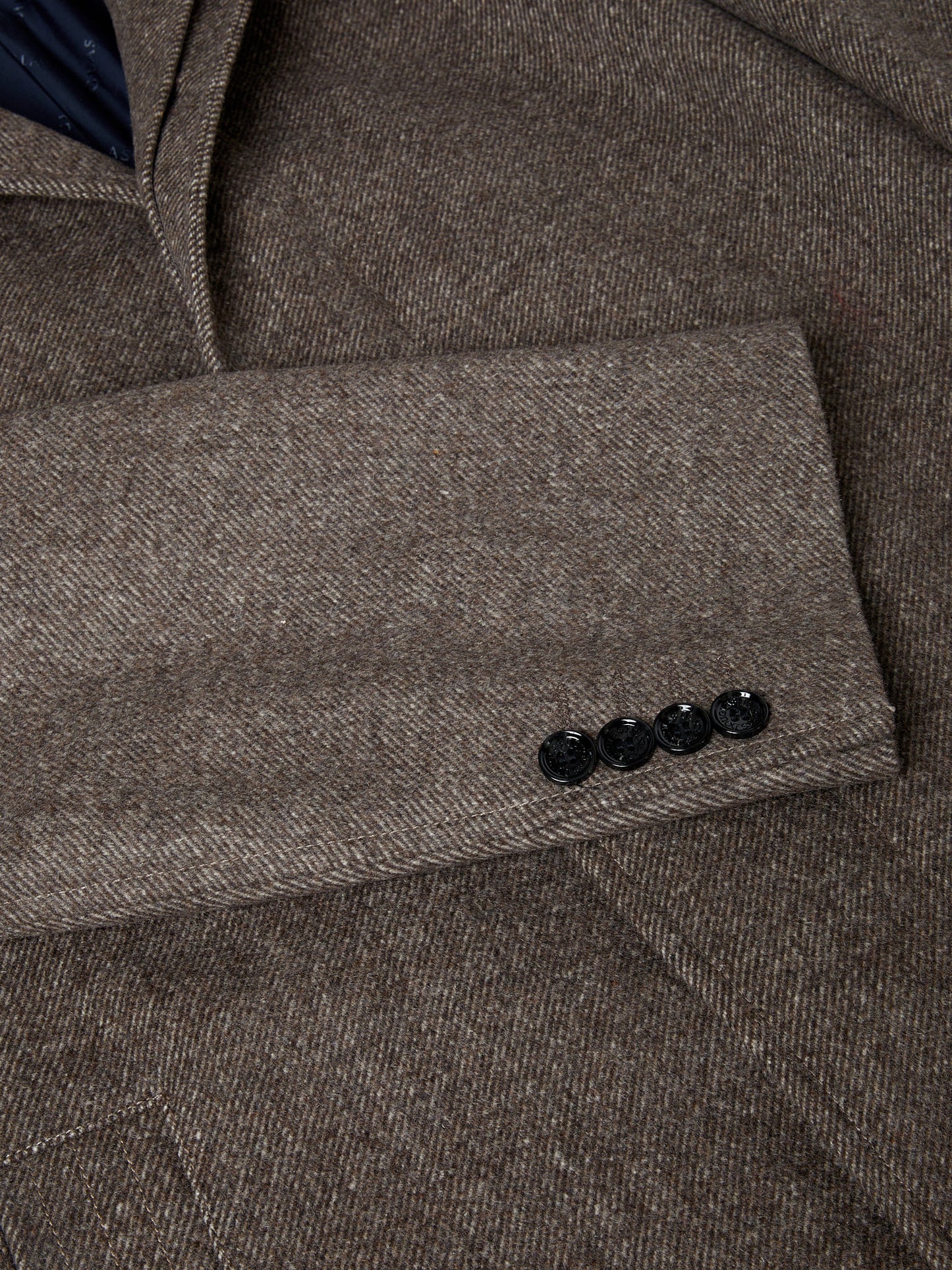 DG Taupe Tailored Wool & Cashmere Coat