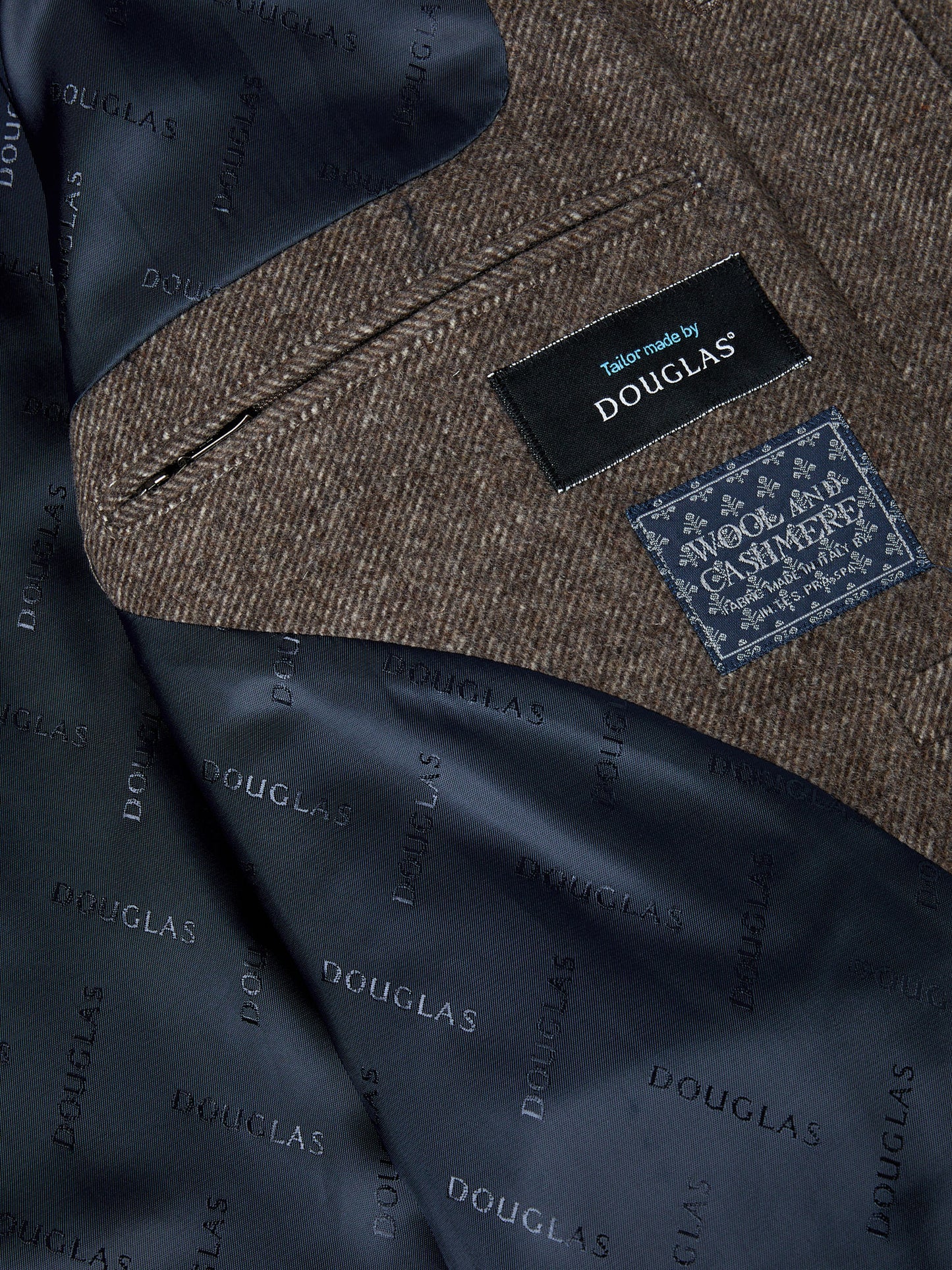 DG Taupe Tailored Wool & Cashmere Coat