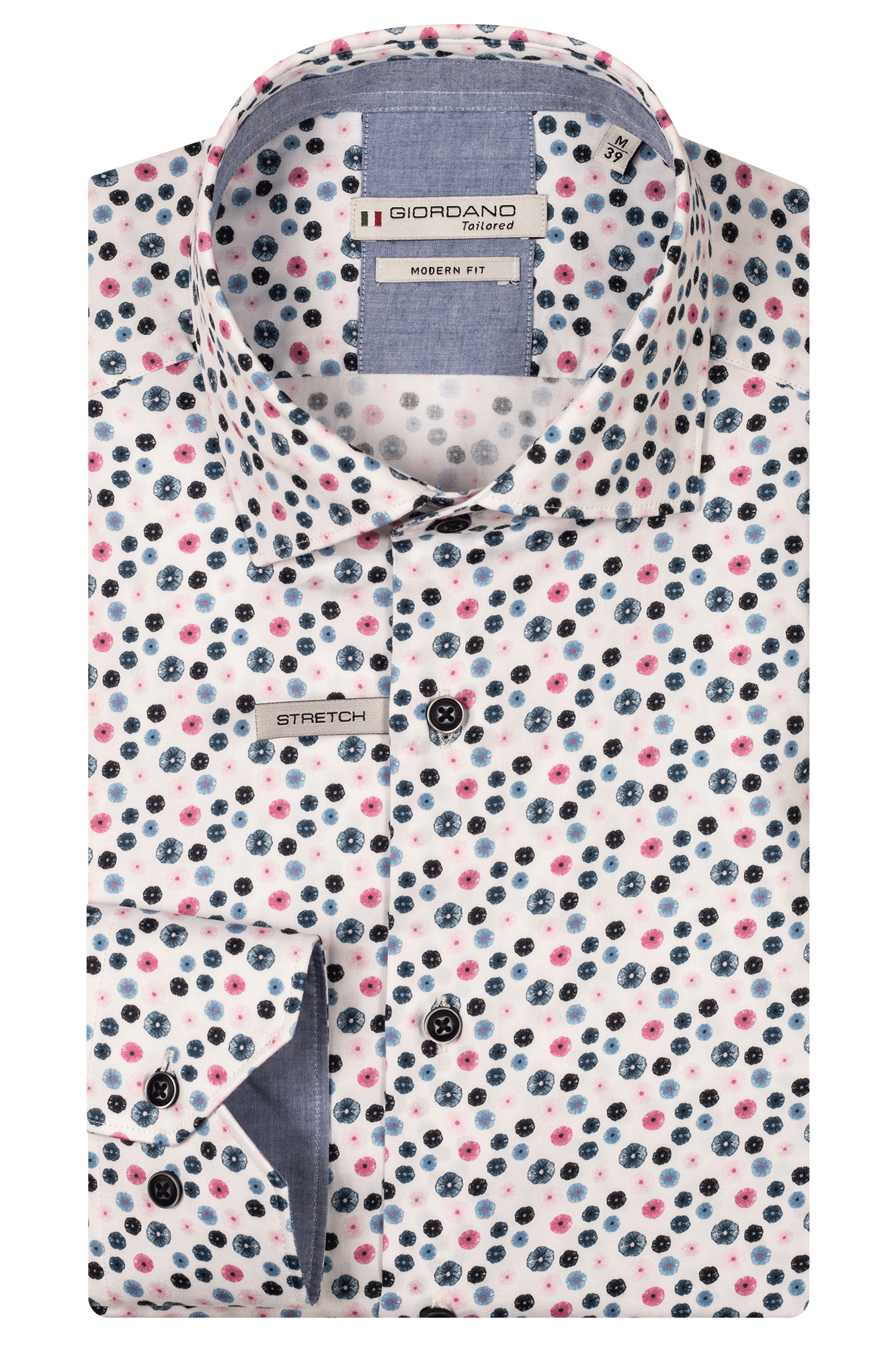 Giordano Red Subtle Floral Pattern Shirt