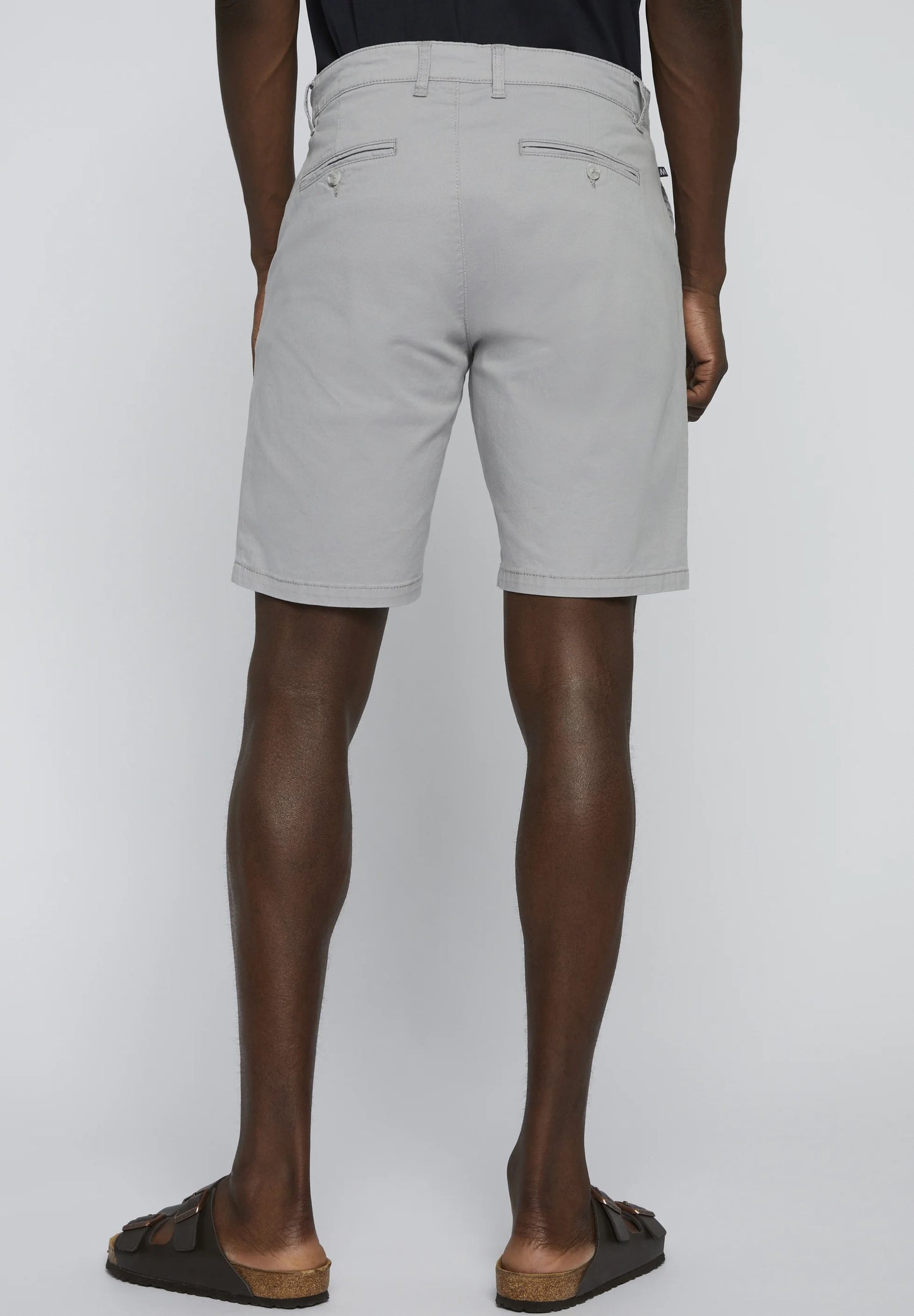 Matinique Light Grey Cotton Shorts