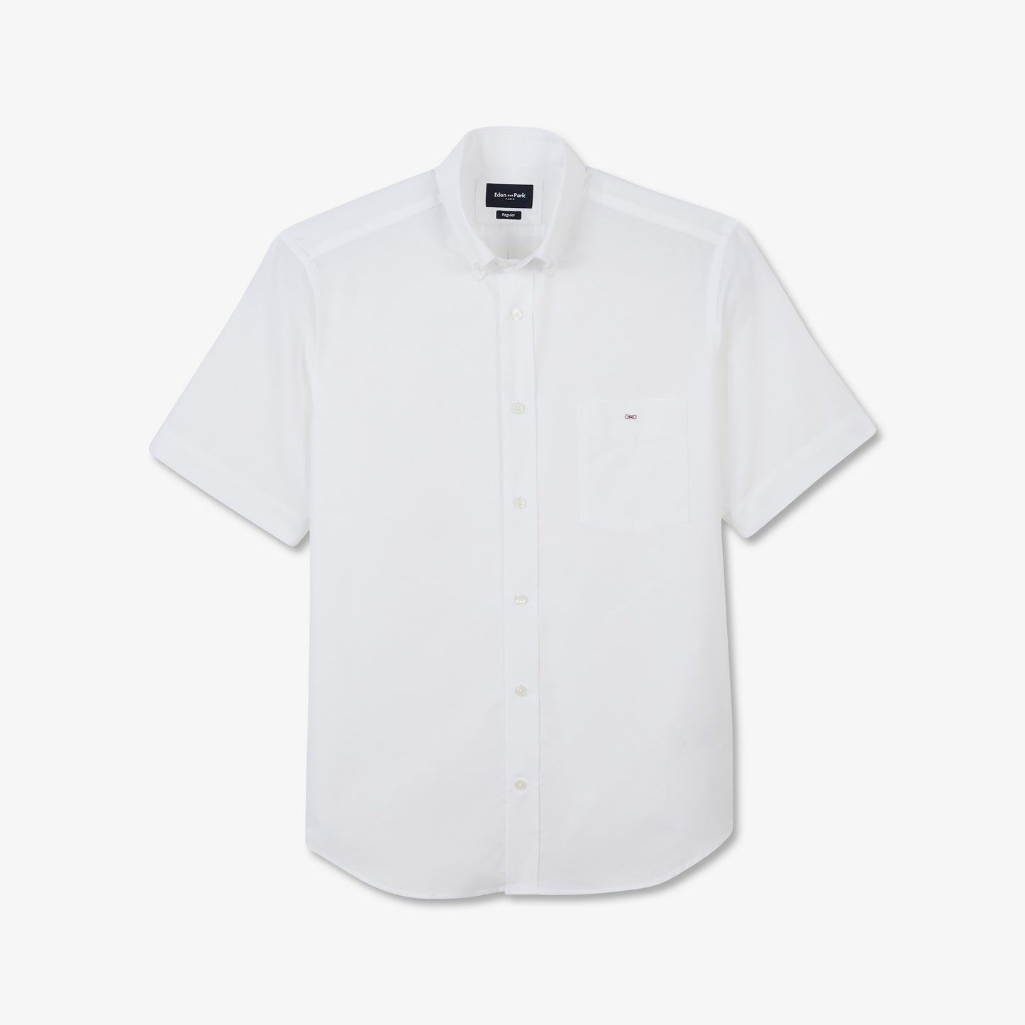 Eden Park Short Sleeve White Cotton Shirt