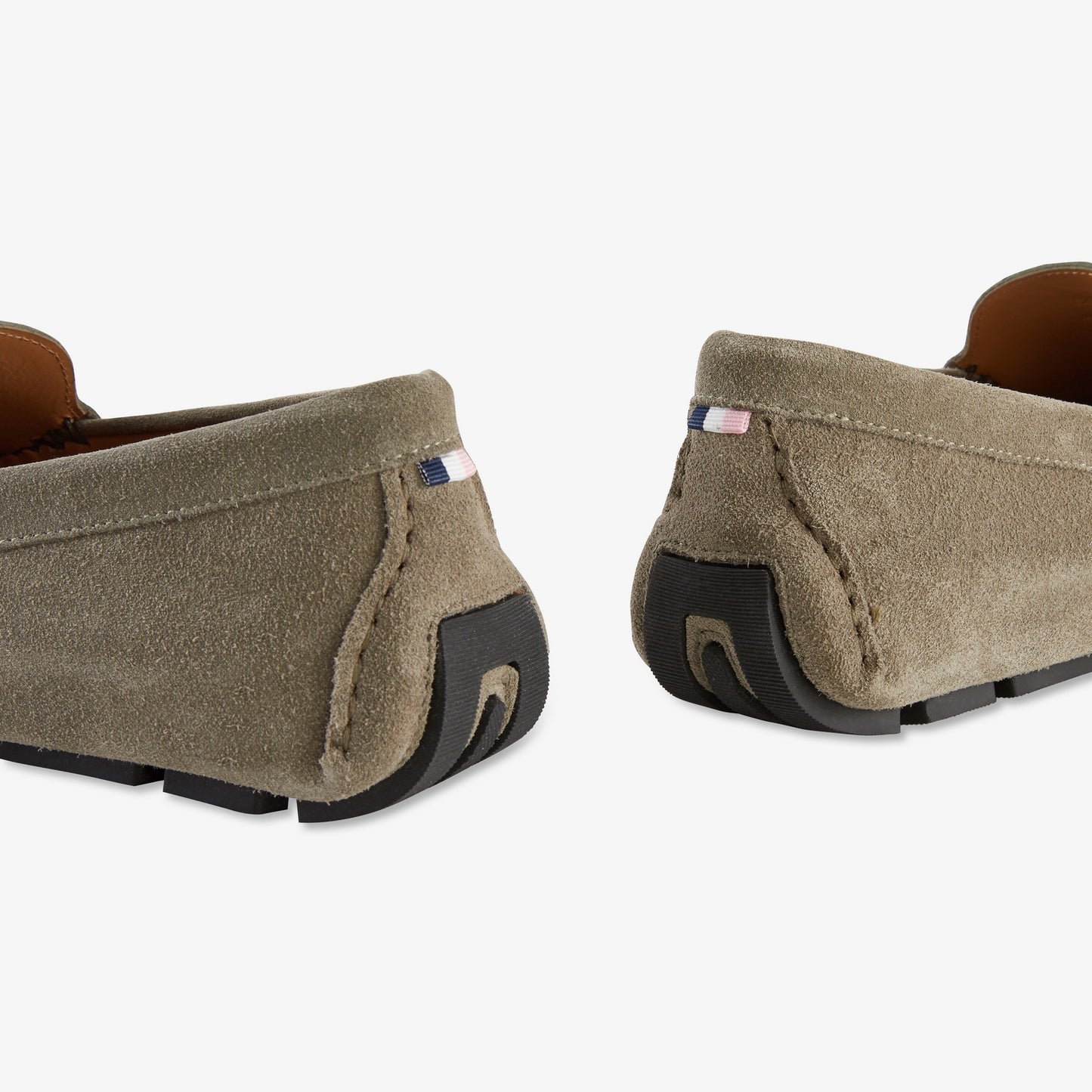 Eden Park Khaki Suede Moccasins
