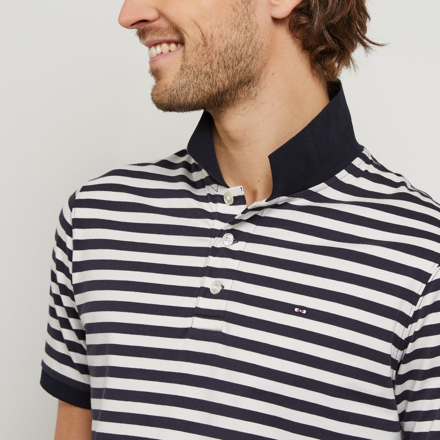 Eden Park Striped Rugby Polo