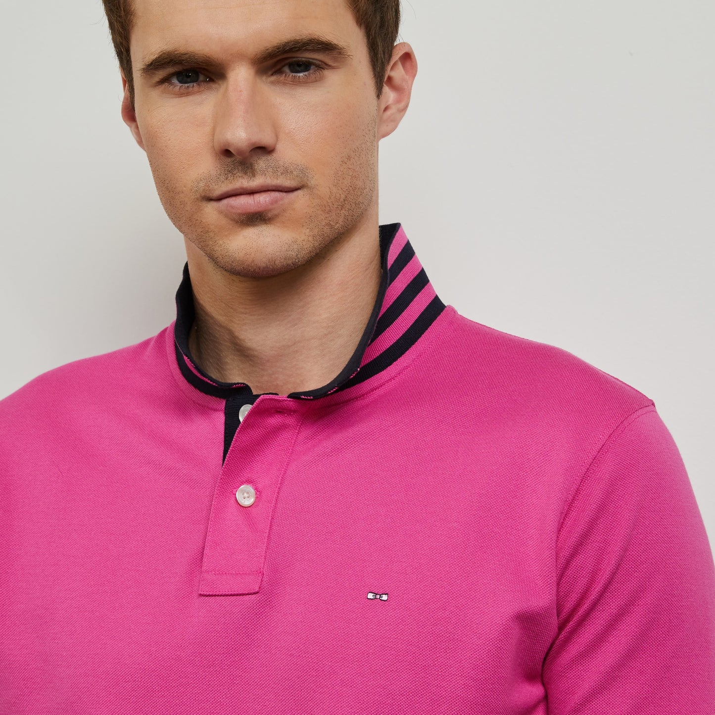 Eden Park Bright Pink Cotton Polo