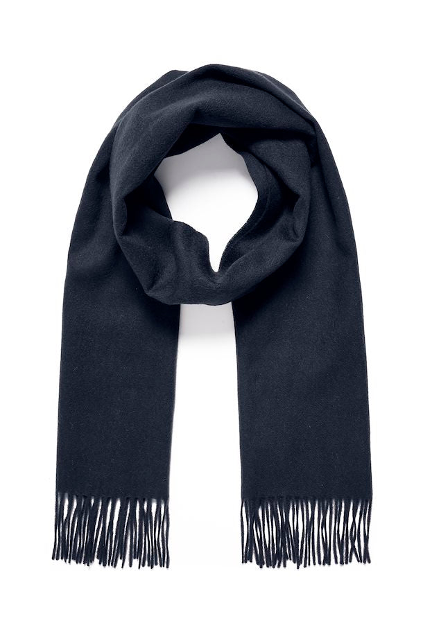 Matinique Dark Navy Merino Wool Scarf
