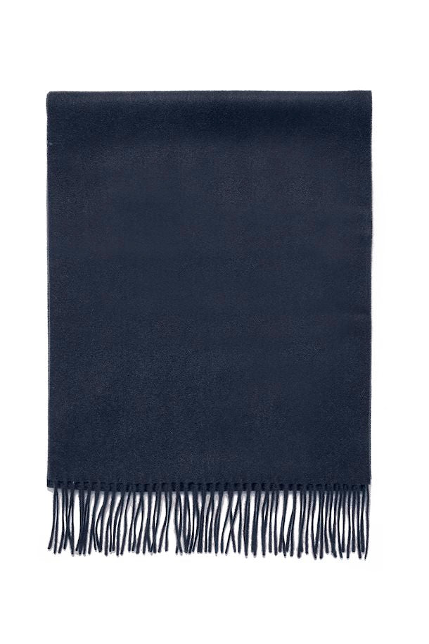 Matinique Dark Navy Merino Wool Scarf