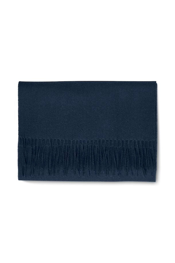 Matinique Dark Navy Merino Wool Scarf