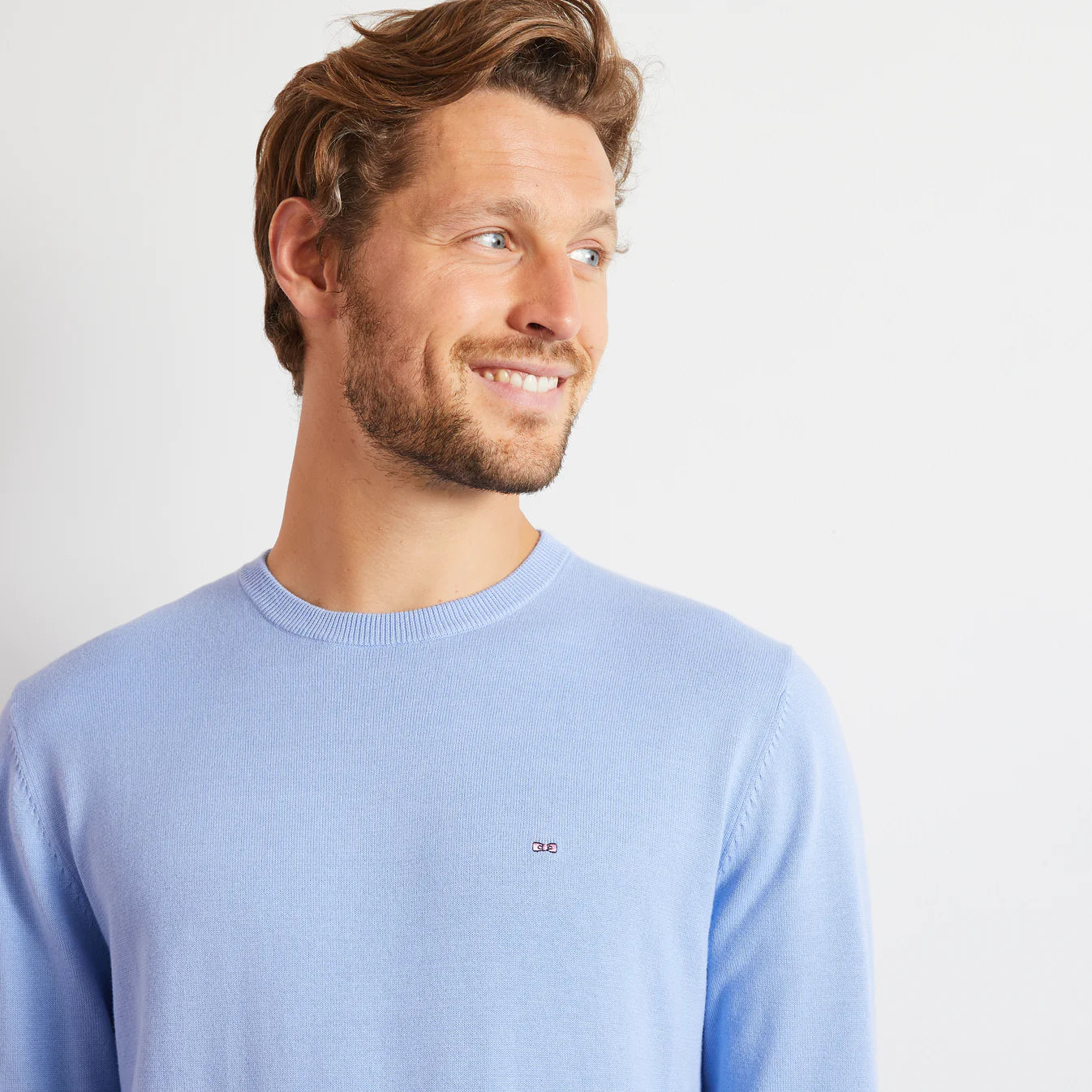 Eden Park Blue Round Neck Knit Jumper