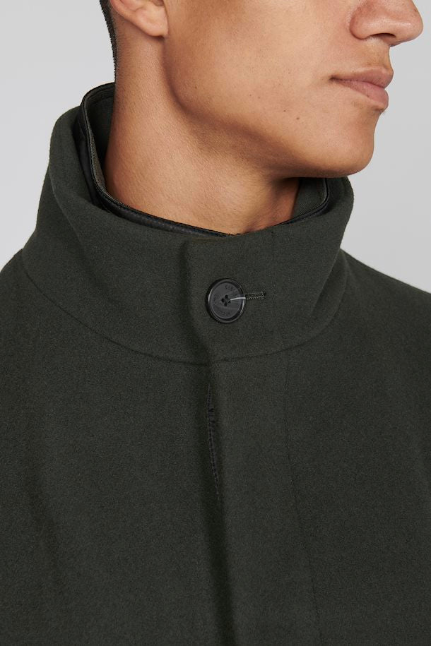 Matinique Forest Night Classic Wool Coat