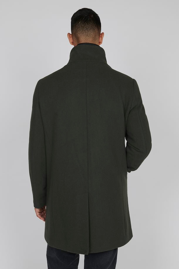 Matinique Forest Night Classic Wool Coat