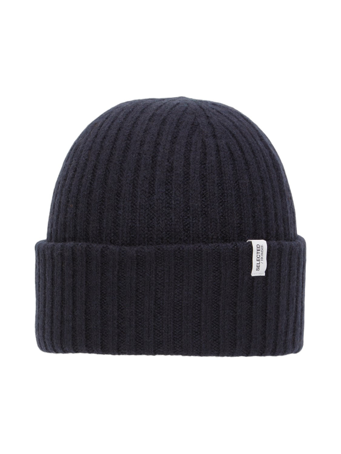 SELECTED Navy Merino Wool Beanie