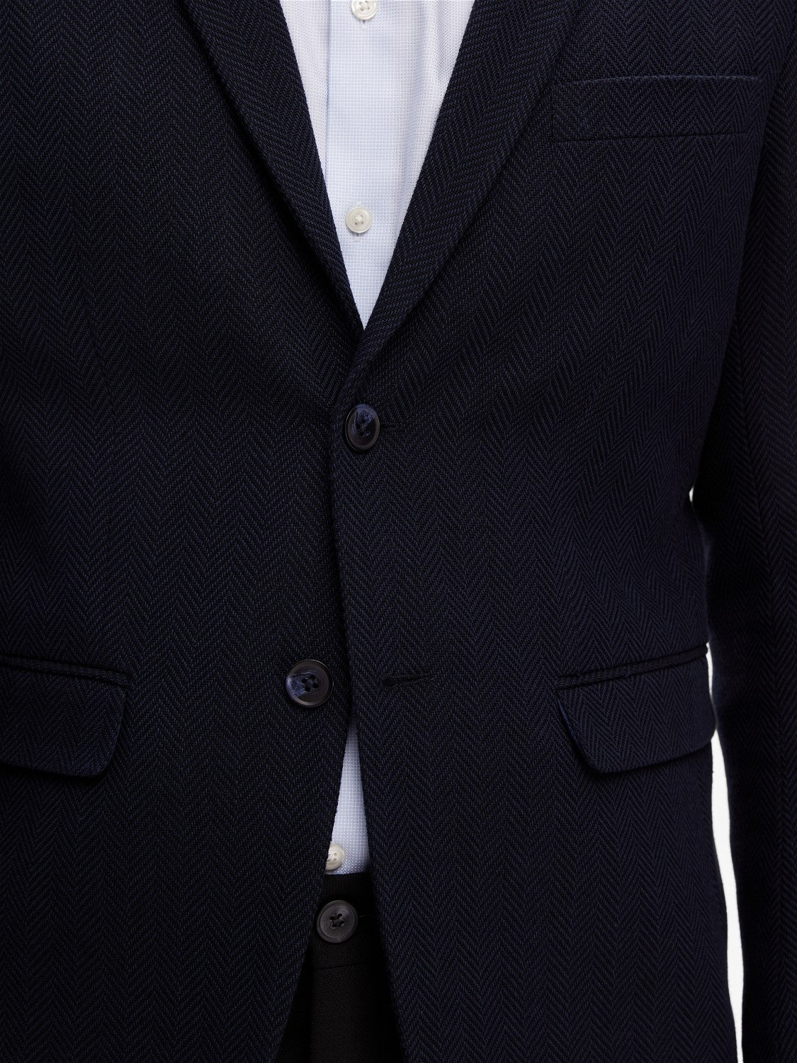 SELECTED Navy Woven Blazer