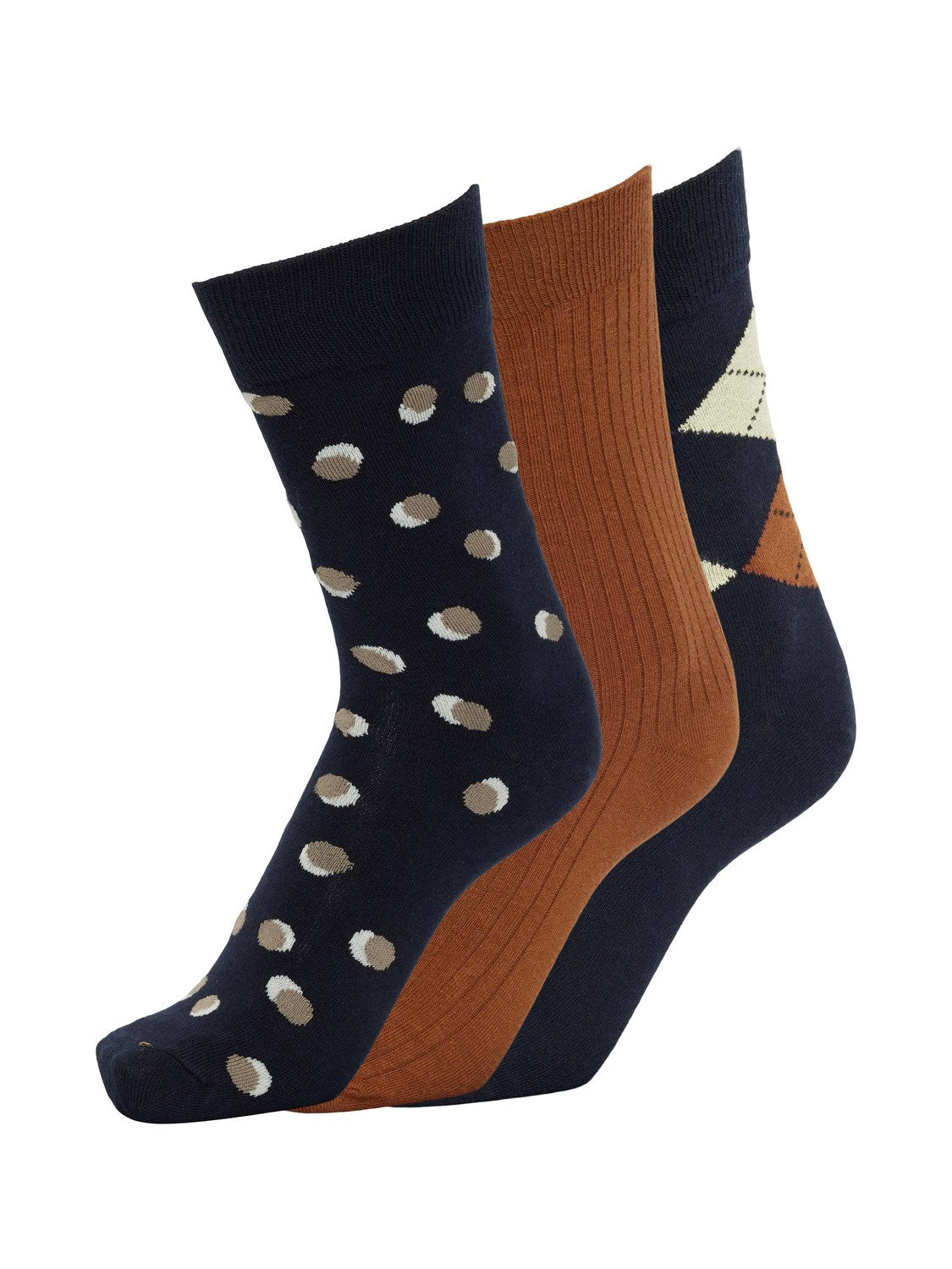 SELECTED Mahogany 3 Sock Gift Box
