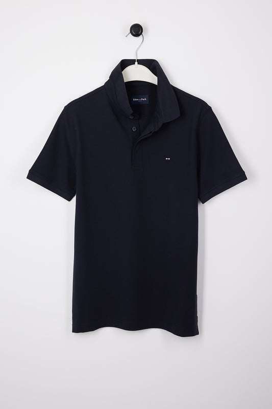 Eden Park Plan de Jeu Short Sleeve Polo - Navy - photo 2
