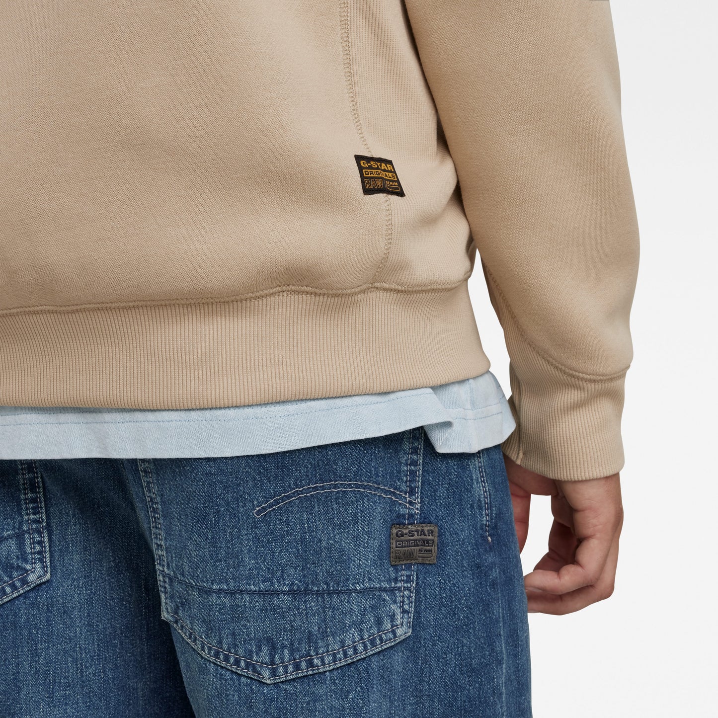G-Star Premium Beige Zip-Up Hooded Sweatshirt