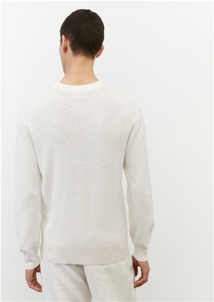 Marc O'Polo white Blended Linen Knitted Jumper