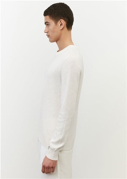 Marc O'Polo white Blended Linen Knitted Jumper