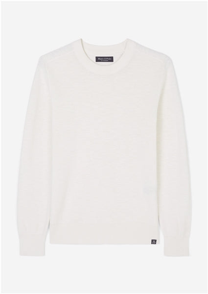 Marc O'Polo white Blended Linen Knitted Jumper