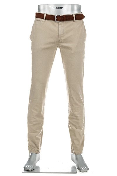 Alberto STEVE Beige Tapered Twill Chinos