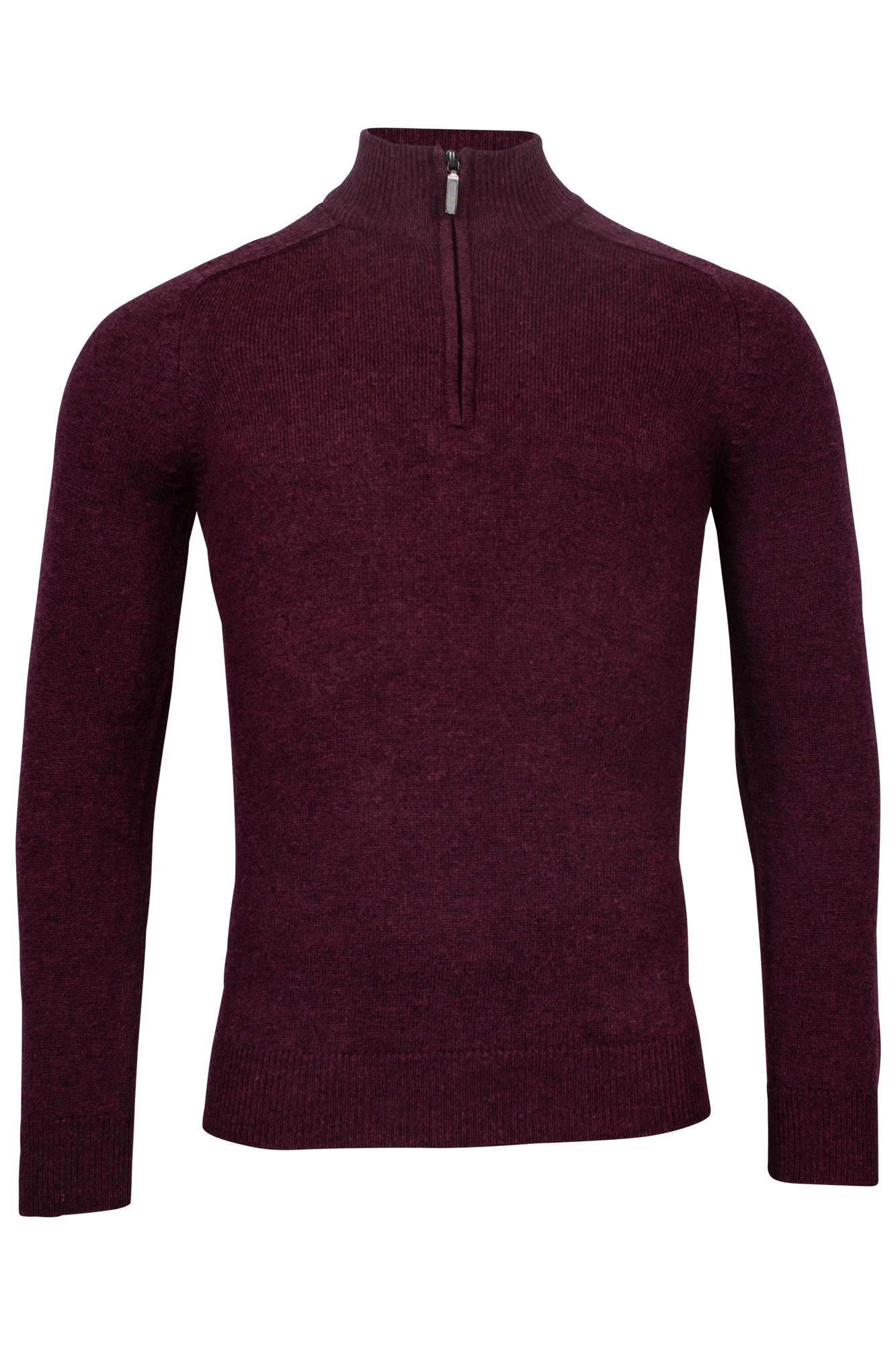 Lambswool BORDEAUX 1/4 Zip