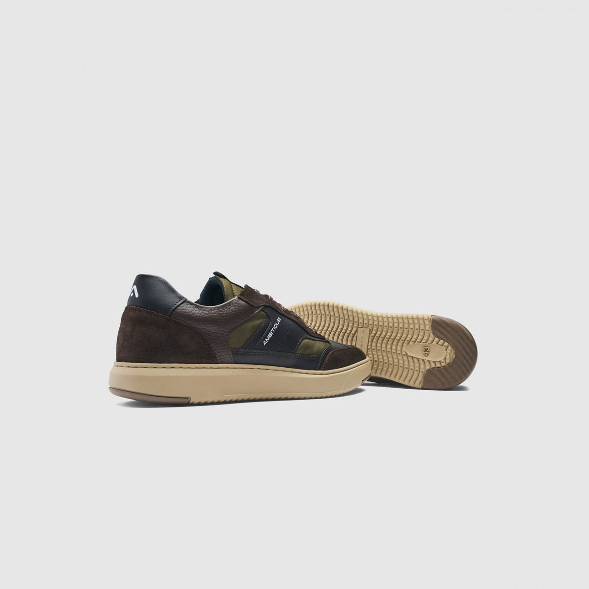 Ambitious Brown/Khaki Lace Up Trainer