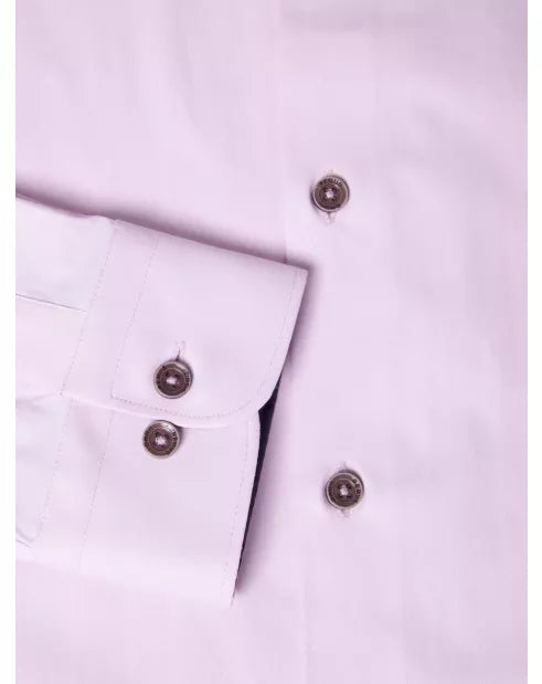 Remus Uomo Light Pink Long Sleeved Semi Formal Shirt
