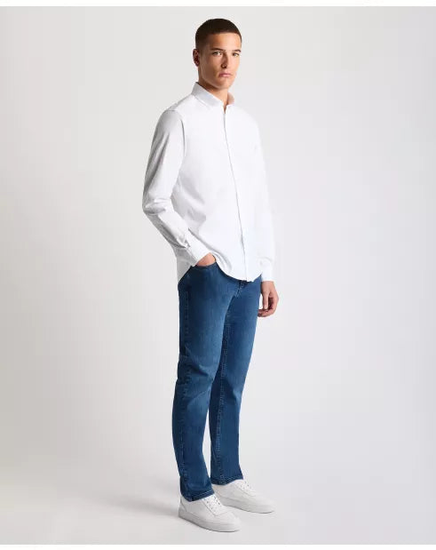 Remus Uomo White Long Sleeved Casual Shirt