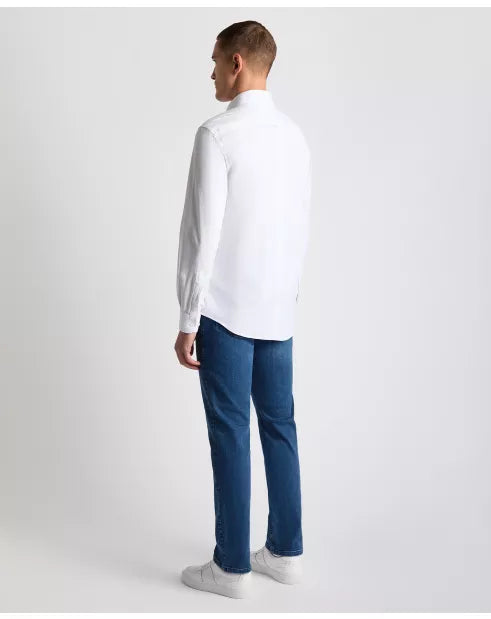 Remus Uomo White Long Sleeved Casual Shirt