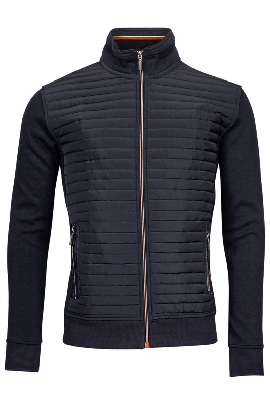 Baileys Navy Zip-Up Cardigan