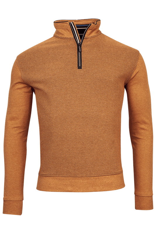 Baileys Dark Gold Half Zip Jumper