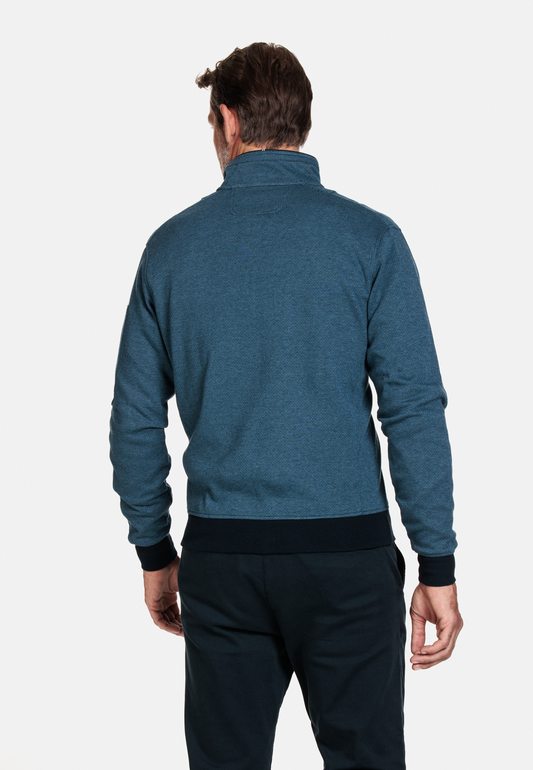 Baileys Teal Blue Half Zip Jumper