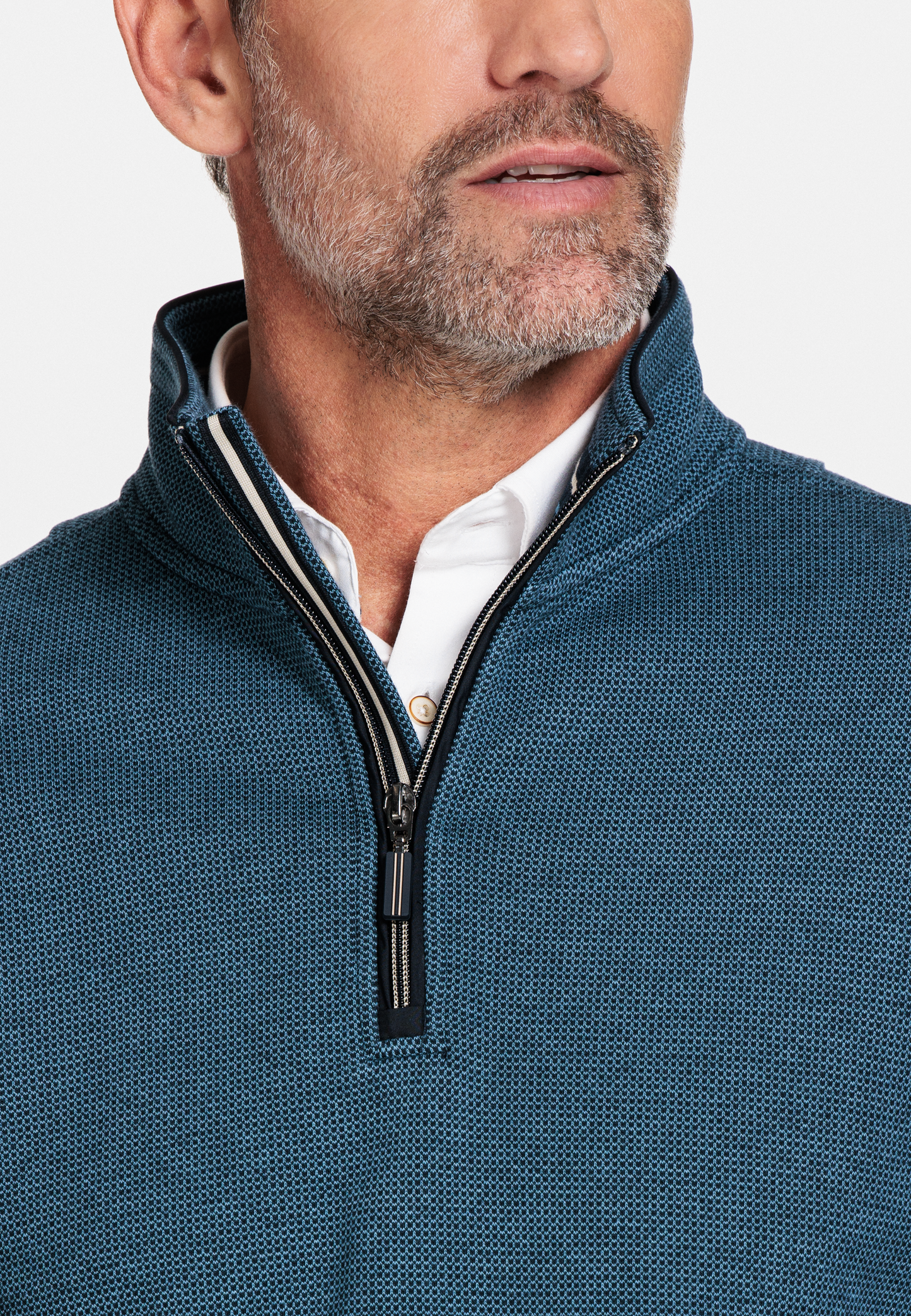 Baileys Teal Blue Half Zip Jumper