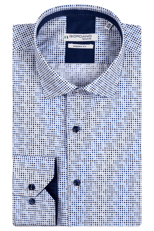 Giordano Navy Dot Cotton Shirt
