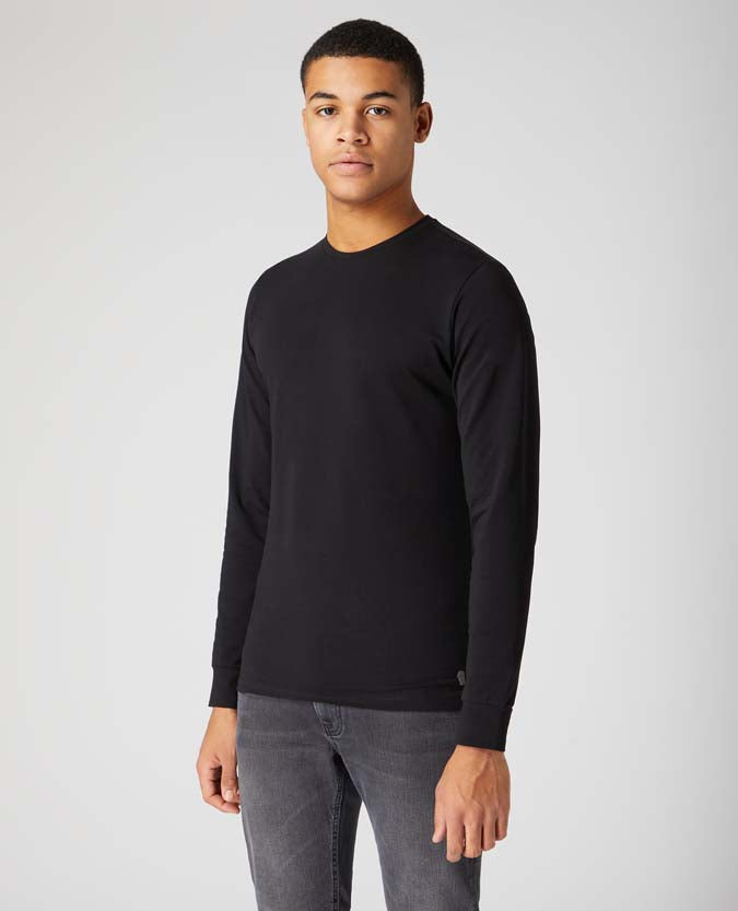 Remus Uomo Black Long Sleeve Tee