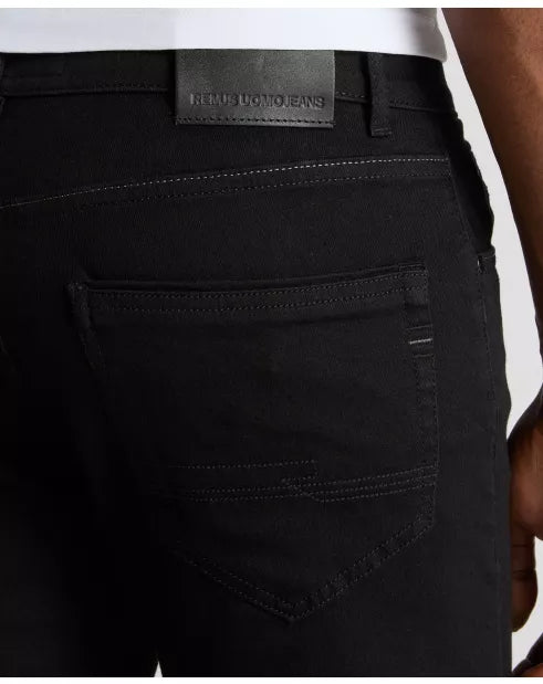 Remus Uomo Black Rogan Straight Leg Jeans