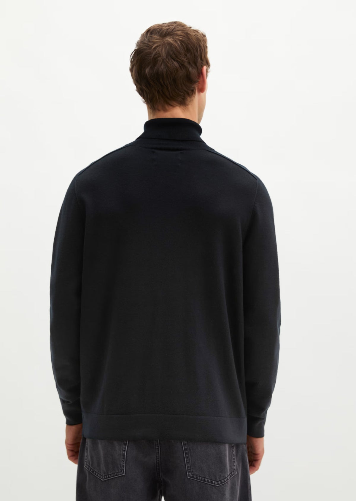 Marc O'Polo Black Merino Roll-Neck Knit