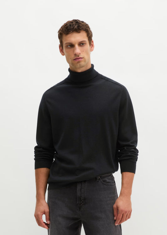 Marc O'Polo Black Merino Roll-Neck Knit