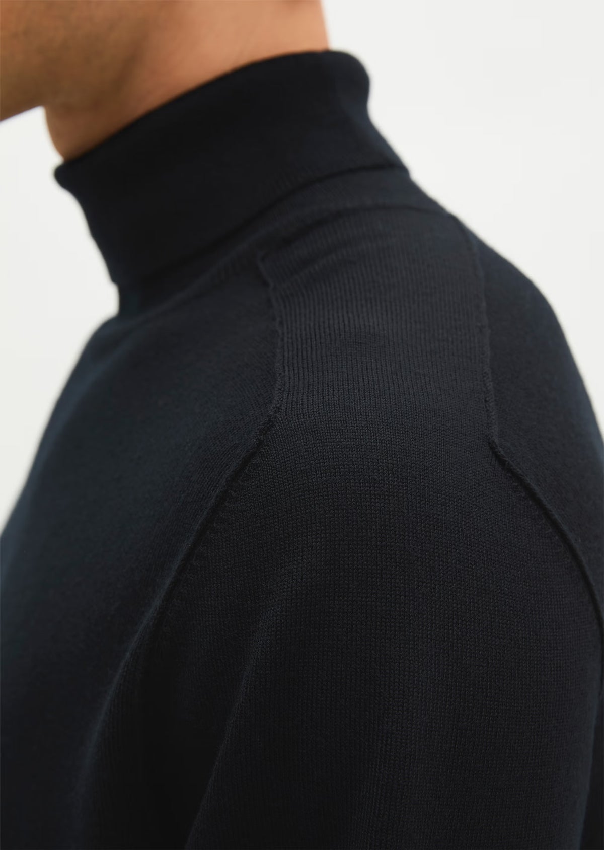 Marc O'Polo Black Merino Roll-Neck Knit