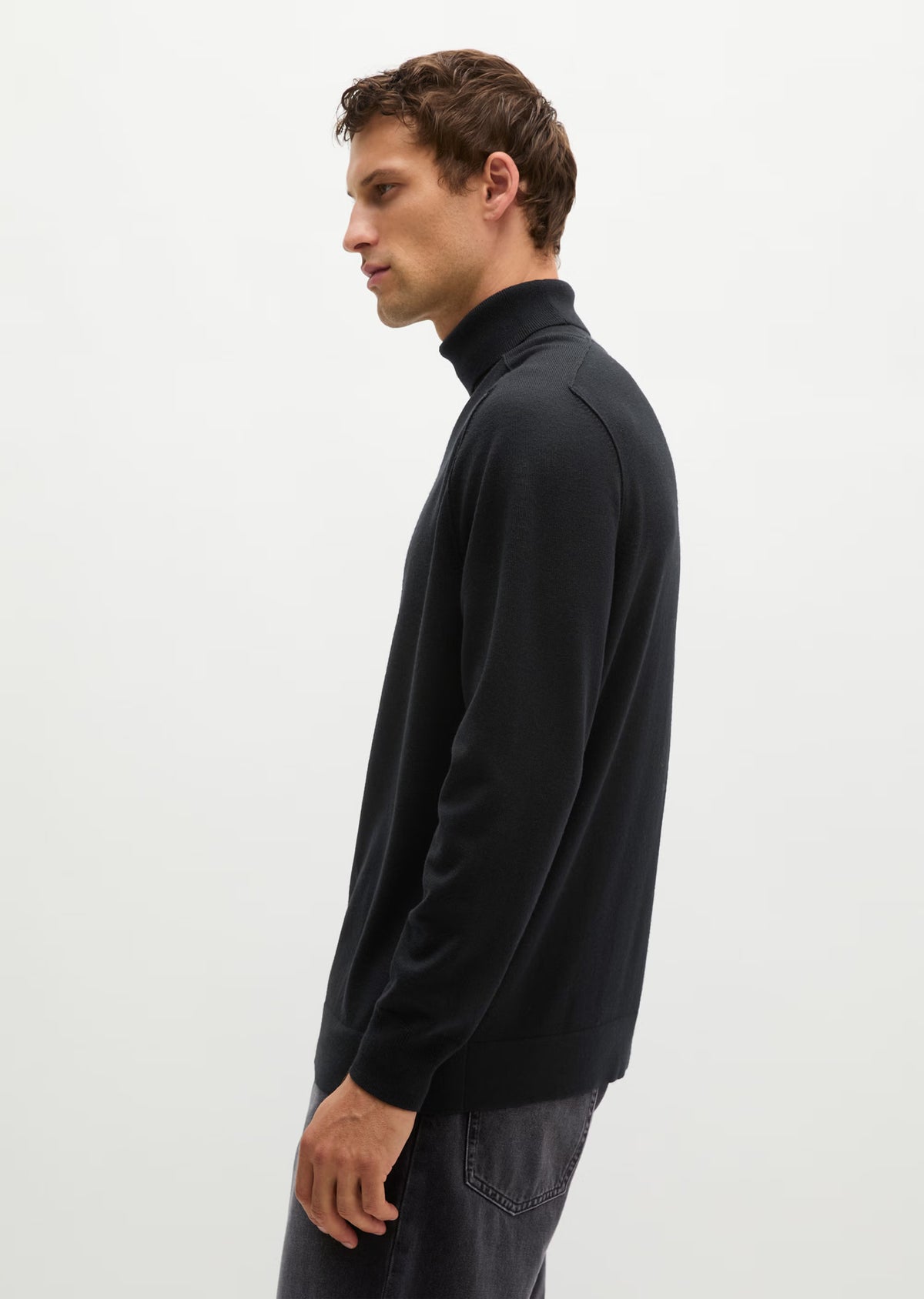 Marc O'Polo Black Merino Roll-Neck Knit